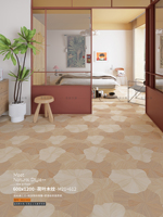 Carrelage en porcelaine imitation bois avec antidérapant R9 600x1200mm, carrelage à grain de bois pour salon et cuisine