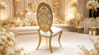 Chaise de salle à manger moderne en métal empilable et stable pour bureau à domicile, hôtel commercial et événements extérieurs