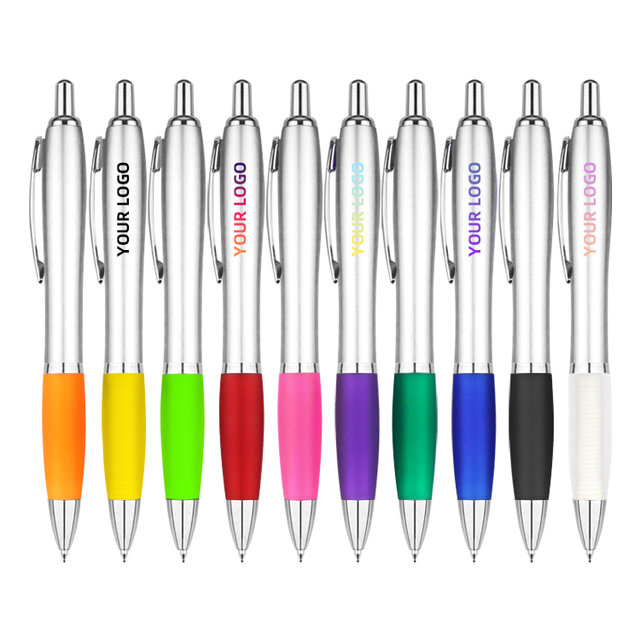 Best-Selling Customizable 1.0mm Plastic Blue Ink Ballpoint Gel Pens Quick Shipping Custom Logo Stock Available for Promotional