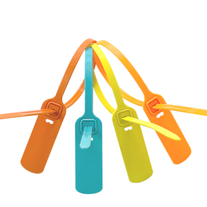 Precintos <span class=keywords><strong>de</strong></span> Seguridad <span class=keywords><strong>de</strong></span> Plástico Ajustables para Servicios <span class=keywords><strong>de</strong></span> Mensajería con Logotipo y Número - Product Image 1