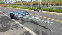 Remorque de bateau en aluminium de 19 pieds personnalisée avec couchettes en poly REMORQUE DE BATEAU DE VITESSE pour REMORQUE DE BATEAU DE PÊCHE
