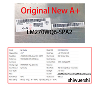 Pantalla LCD Original Nueva A+ de 27 Pulgadas LM270WQ6 SSA1 SPA2 LM270WQ8 SJA1 SSA1 para Panel de Visualización Industrial y Médico AIO