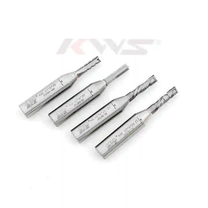 3 sáo TCT CNC các bộ phận Vonfram cacbua 1/2 Shank 8 mm D 25 CH KWS thẳng Router bit CNC gỗ Router bit cho chế biến gỗ