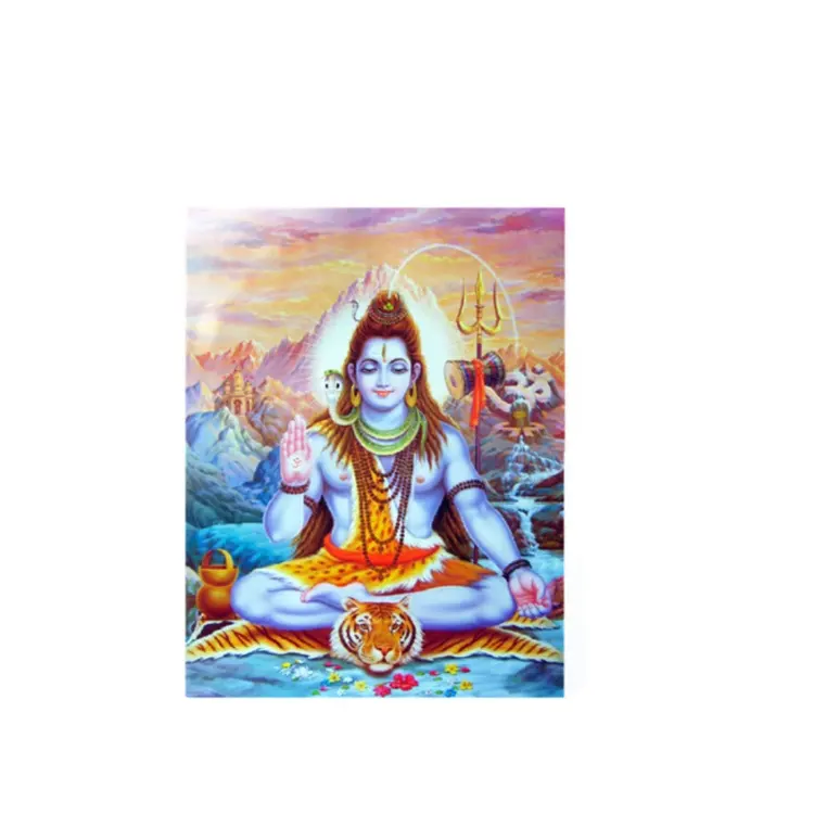 Customized Religious Picture God Plastic Lenticular anime posters for wall 3D custom poster with frame coloring poster