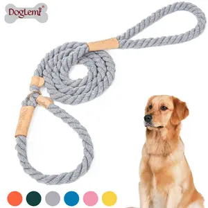 Correa para Perro Resistente, Correa de Entrenamiento Antitirones, Correa de Cuerda Trenzada Resistente, Correa de Poliéster Estampada de Estilo Lujoso y Ecológico - Product Image 1