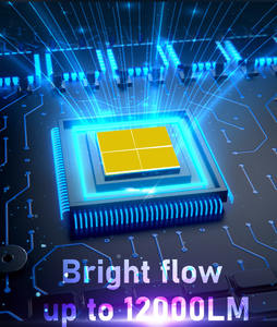 Lente de proyector Led P5, Mini lente de faro LED H4 H7, bombillas de faro láser H4 150W 16000LM Bi LED - Product Image 3