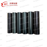 Rouleau de guidage en aluminium anodisé dur noir BT018 |   Rouleau de guidage de surface industriel résistant à l'usure, personnalisé OEM