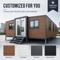 Maison conteneur extensible de 40 pieds, 3 chambres, 2 salles de bain, villa préfabriquée de luxe, design respirant, compatible ADU, logement annexe