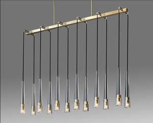 Lámpara de Araña de Vidrio Creativa Posmoderna Nórdica XZ, Modelo Asteroid, para Sala de Estar, Dormitorio, Estudio, Habitación Modelo, Luces LED, Hotel - Product Image 3