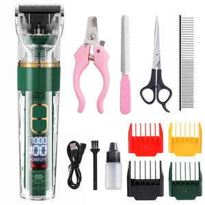 Cortadora eléctrica recargable por USB para mascotas, cortadora <span class=keywords><strong>de</strong></span> patas para perros y gatos con LCD transparente, cortadora <span class=keywords><strong>de</strong></span> <span class=keywords><strong>pelo</strong></span> eléctrica para el hogar - Product Image 1