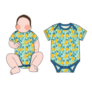 Özel Üretim Sıcak Satış Organik Bambu Nefes Alabilen Bebek Tulumu Çıtçıtlı Düğme Yazlık Kısa Kollu Şort Serin Tek Parça Takım - Product Image 4