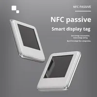 1.54 Inci Gantungan Kunci Pintar Unik Aplikasi Android & IOS NFC Pasif Layar Eink Tiga Warna Epaper Label Putih untuk Tampilan Foto
