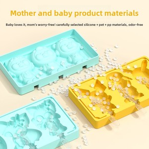 Molde para Helados de Silicona de Grado Alimenticio, Tamaño Mediano, con Tapa, Diseño de Astronauta/Superman - Product Image 3