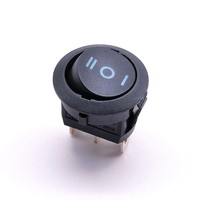 Interrupteur à bascule rond 6A 20.2mm Spst