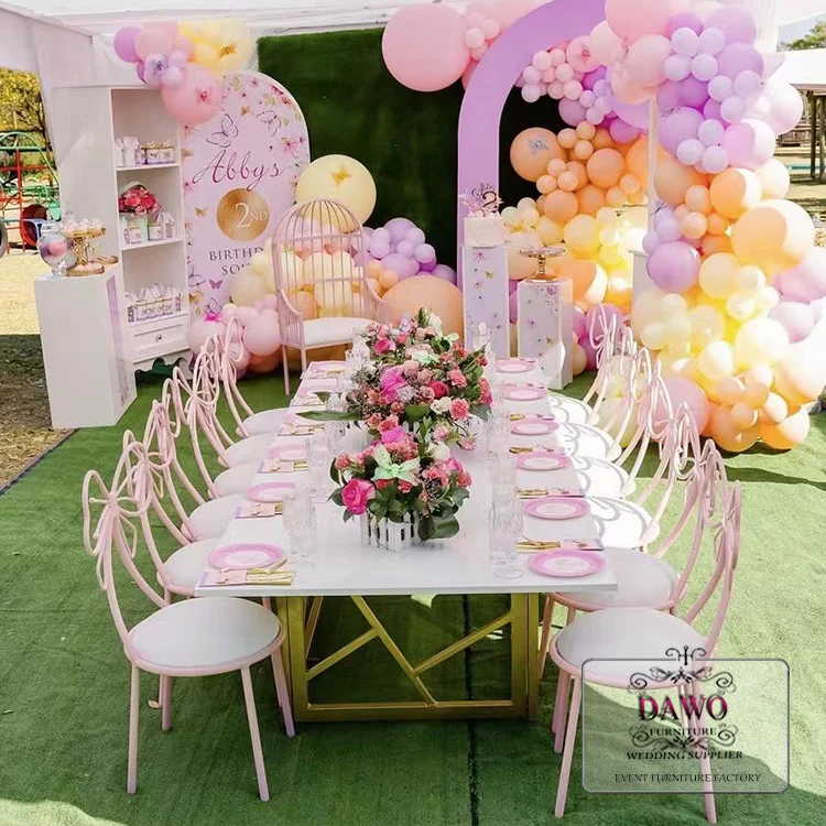 Notre bureau et chaise de fête d'anniversaire populaires en gros d'usine pour des enfants