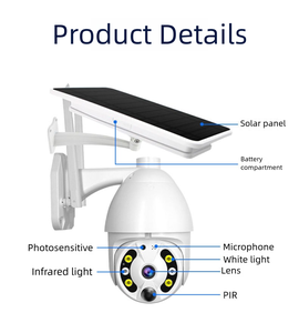 Thông minh PTZ Rotation <span class=keywords><strong>Camera</strong></span> theo dõi 3MP ngoài trời không thấm nước wifi thông minh năng lượng mặt trời <span class=keywords><strong>Camera</strong></span> quan sát không dây - Product Image 6