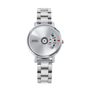 Montre pour homme de style coréen à la mode avec cadran rotatif et bracelet en acier - Product Image 1