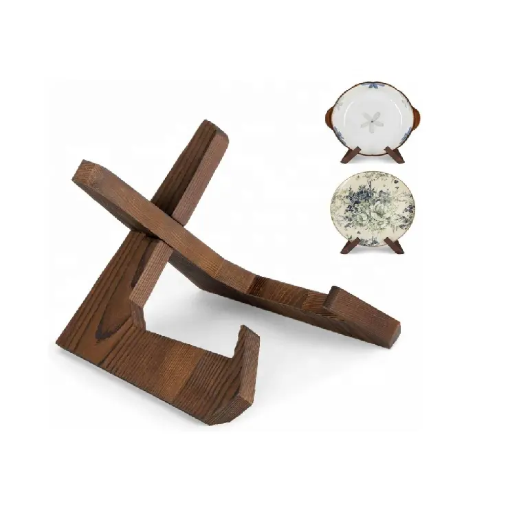 Wooden Easel Frame Holder Display Stand for Large Deep Bowls Platters and Dishes Bowl Stands for Display Plate Stand