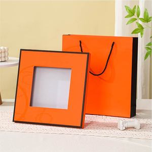 Boîte-cadeau écharpe en soie couverture terre orange de qualité supérieure <span class=keywords><strong>papier</strong></span> de vacances <span class=keywords><strong>vide</strong></span> haut de gamme pour châle pour cadre photo avec manipulation de gaufrage - Product Image 6