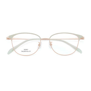 Montures de lunettes pour femmes Danyang Cat Eye, monture ovale complète en alliage, verres en résine, tendance mode 50063 - Product Image 3