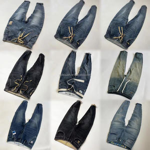 Stock Abbigliamento <span class=keywords><strong>Jeans</strong></span> da <span class=keywords><strong>Uomo</strong></span> alla Moda Blu <span class=keywords><strong>Scuro</strong></span> in Materiale Elasticizzato Stock Abbigliamento Pronto per la Vendita Oltre Marchio Abbigliamento all'Ingrosso - Product Image 2