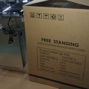 Réchaud à 4 brûleurs 2 <span class=keywords><strong>gaz</strong></span> <span class=keywords><strong>électrique</strong></span>s de haute qualité avec <span class=keywords><strong>four</strong></span> 80L et allumage automatique Réchaud à <span class=keywords><strong>gaz</strong></span> de cuisine indépendant en acier inoxydable - Product Image 6