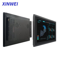 XINWEI marco abierto 21,5 pulgadas Panel Industrial PC Poe pared IP65 montaje aleación de aluminio capacitivo HMI integrado accesorios de computadora