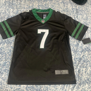 Nouveau maillot des Jets Rivalries 2026 # Maillot de football américain brodé Justin Fields, Garrett Wilson, Breece Hall, Membou, Joe Namath - Product Image 2