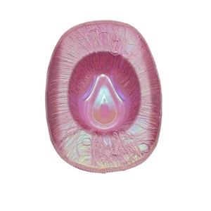 Sombrero Vaquero Ajustable Rosa Holográfico Neón con Flecos para Viajes, Festivales de Música Rave, Discotecas, Fiestas Western y Actuaciones en Escenario - Product Image 4