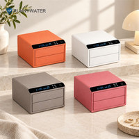 Coffre-fort intelligent pour bijoux avec lecteur d'empreintes digitales, écran LED/LCD, serrure numérique électronique, trois tiroirs pour usage domestique