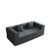 Sofá Plegable de Tela Envasado al Vacío, Sofá Combinado Minimalista de Diseño para Sala de Estar
