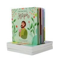 Service d'impression de livres cartonnés pour enfants de haute qualité, format 6 x 6 pouces, avec coins arrondis, impression personnalisée sur les fichiers PDF des illustrations du client