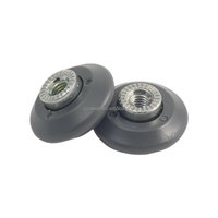 Roulette de porte coulissante moderne en acier Cowell SR001 avec roulettes en nylon, faible bruit, épaisseur 4 mm pour porte de douche