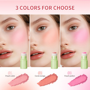 Lakerain Soft Face Blush Powder Contouring <span class=keywords><strong>Teint</strong></span> Improving Blush Makeup Powder Sponge Head Contour and Blush Stick - Product Image 3