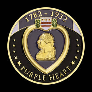 Hadiah medali peringatan gaya tantangan berlapis emas koin <span class=keywords><strong>Tribute</strong></span> hati ungu AS untuk layanan heroik atau koleksi - Product Image 5