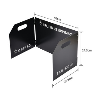 Parabrisas para Estufa de Camping Zaniko, Plegable en Tres Partes, Resistente al Viento, Retiene el Calor, Accesorio Portátil para Estufa de Gas - Product Image 3