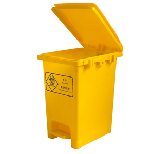 بيع بالجملة دواسة القدم الصغيرة <span class=keywords><strong>15L</strong></span> مستطيل سلة المهملات البلاستيكية لإعادة تدوير النفايات الطبية - Product Image 5