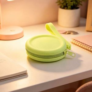 New Arrival Eco Friendly Fashion High Quality Silicone Coin Purse Mini Waterproof Zippered <b>Wrist</b> <b>Strap</b> Unisex for Daily Use - Product Image 2