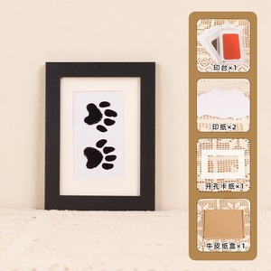 2024 rửa Mực in miễn phí để ghi lại các bản in tay và chân của trẻ em như những kỷ niệm có thể gập lại khung gỗ MDF - Product Image 6