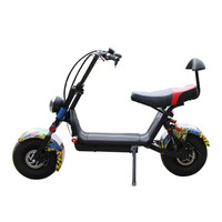 Scooter électrique Citycoco 1000W 48V 12Ah avec batterie au lithium, moteur sans balais étanche, pneus larges, pour adultes, capacité 200 kg