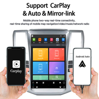 Lecteur multimédia pour voiture avec écran vertical Tesla Android 13 de 12,8 pouces pour Lexus RX330 avec CarPlay sans fil et navigation GPS