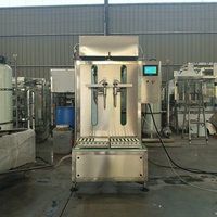 Machine de remplissage de liquides chimiques à 2 têtes, machine de remplissage de liquides avec vanne solénoïde et fonction de pesage
