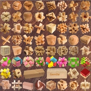 Traditional All Kinds Magic Teaser Game Brain Puzzle Cube Brain Teaser 3D Wood Educational Toy for Kids Toddler Boys & Girls - Product Image 2