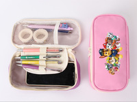 Trousse à crayons et pochette à crayons en PU écologique grande capacité avec design simple et luxueux pour les écoliers et les adolescentes