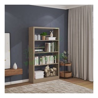 Meubles de bibliothèque de bureau simples de style européen pour la cuisine, la salle à manger, l'hôtel et l'hôpital utilisent un matériau durable en bois MDF et en verre