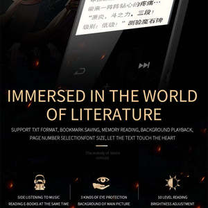 เครื่องเล่น MP3 หน้าจอสัมผัส ปลดล็อคด้วยลายนิ้วมือ หน้าจอ HD ขนาด 1.8 นิ้ว กรอบโลหะ รองรับการ์ด TF สำหรับนักเรียนเล่นกีฬา - Product Image 5