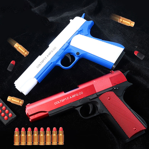 Pistola de Juguete LONGXI M1911 con Balas Blandas, Expulsión de Cartuchos, EVA, Roja, Modelo <span class=keywords><strong>Colt</strong></span>, para Adultos - Product Image 3