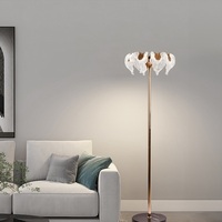 Lustre en cristal luxueux - Forme de feuille en verre - Design à double couche - Moderne - Doré - Hauteur réglable - LED à intensité variable - Garantie de 3 ans