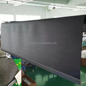 Copertura Notturna Elettrica Nera Intrecciata Integrata con Maniglia, Durevole ed Ecologica, Dimensioni Personalizzabili per Armadi di Refrigerazione Commerciali - Product Image 1
