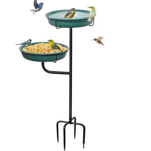 Rétro Ferronnerie Mangeoire À <span class=keywords><strong>Oiseaux</strong></span> Jardin Cour En Plein Air Arrangement De Fleurs Décoration Petit Oiseau Bain <span class=keywords><strong>Bassin</strong></span> En Gros en Stock - Product Image 1
